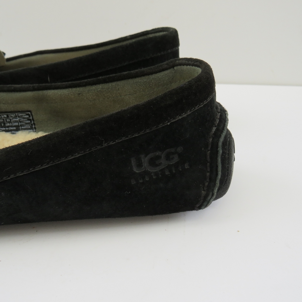 Ugg Retreat Black Suede Driving Loafers - Picture 11 of 16
